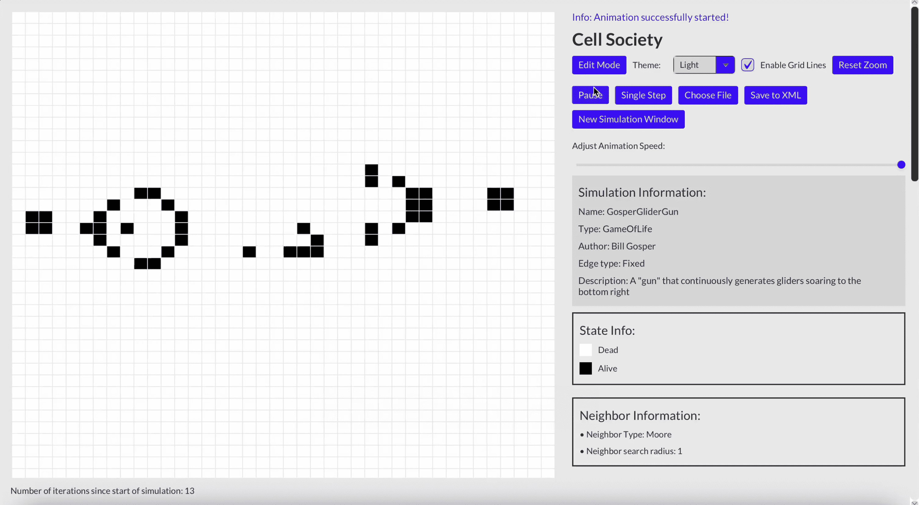 Cellular Automaton Demo